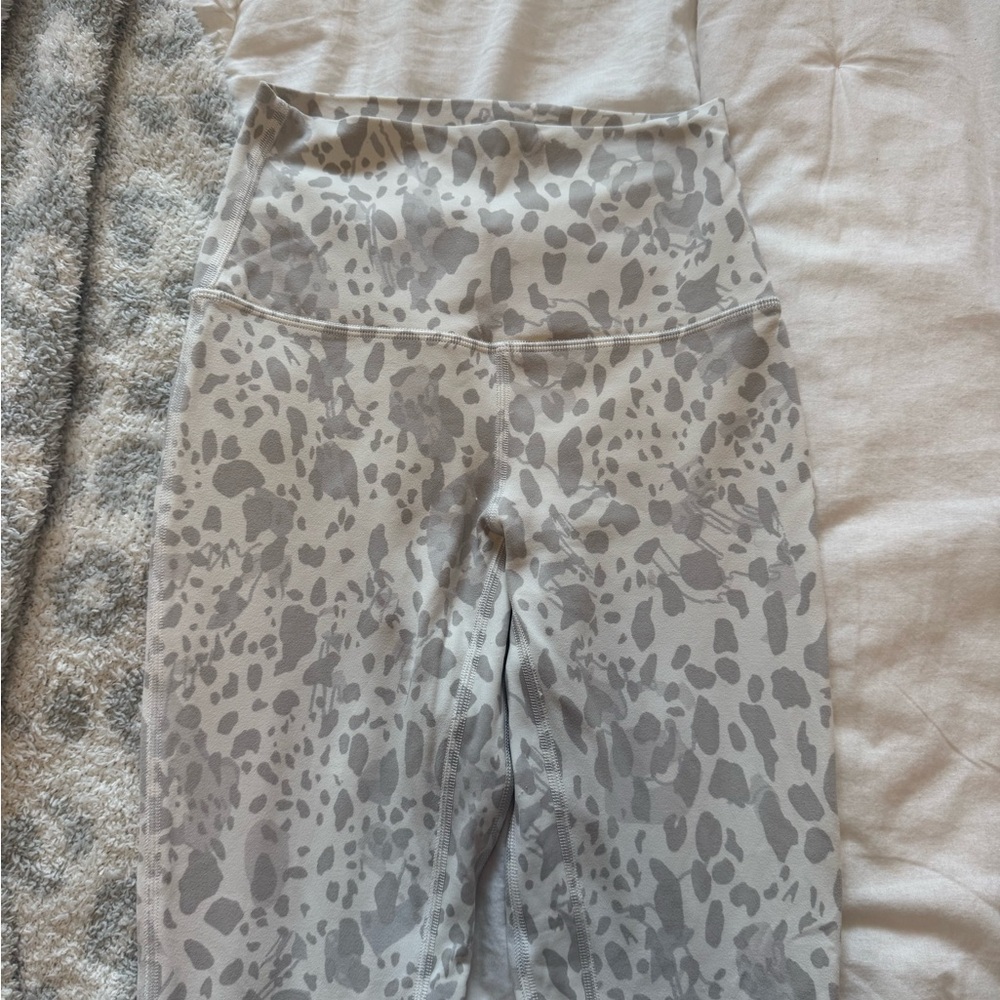 lululemon athletica Gray Patterned Leggings
